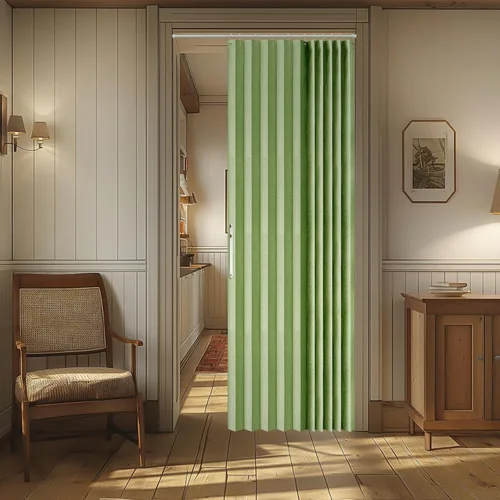 Vista 73 de AJAZZ Cortina de puerta magnética 100% opaca de acordeón para armario, cortina invisible para puerta interior de dormitorio, sala de estar, pasillo