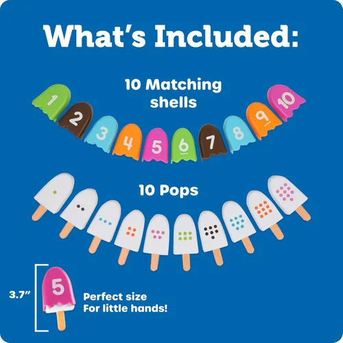 Vista 6 de Paletas con números Number Pops para recursos de aprendizaje, de Learning Resources