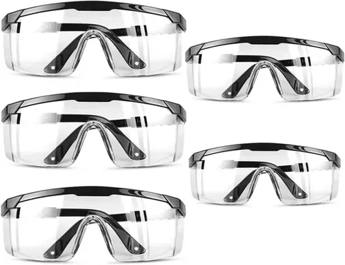 Vista 12 de Paquete de 3 gafas de seguridad, antivaho para los ojos, resistentes a los arañazos 3 piezas Negro
