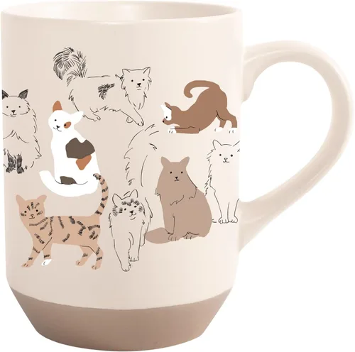 Vista 10 de Fringe Studio "CELESTIAL CAT" - Taza de gres New York, colección PetShop (429073)