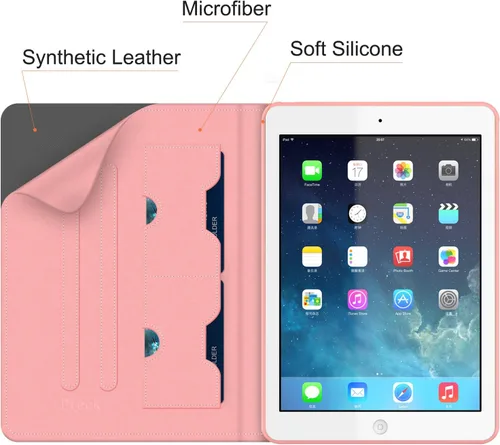 Vista 5 de Dteck Funda de 10.5 pulgadas para iPad Air 2019 (3ª generación, A2152 A2123 A2153) / iPad Pro 2017 (A1701 A1709) Tablet - Funda tipo cartera