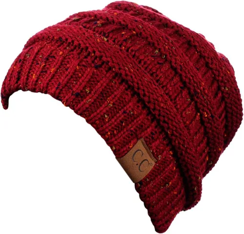 Vista 296 de C.C Trendy Warm Chunky Soft Stretch Cable Knit Beanie