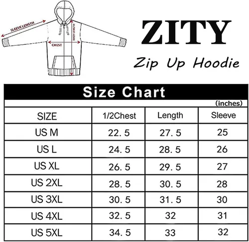 Vista 7 de ZITY - Sudadera de invierno con capucha y cremallera para hombre, chaqueta abrigada de vellón, con forro de Sherpa