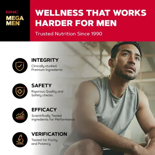 Vista 7 de GNC Fórmula de próstata para hombres, 60 cápsulas blandas, apoya la función reproductiva normal