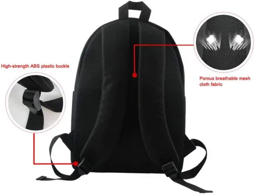 Vista 3 de Dellukee - Mochila escolar escolar escolar escolar con bolsa de almuerzo y bolsa de lápiz para niños