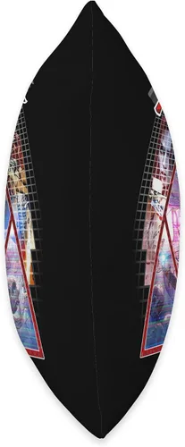 Vista 2 de Póster Synthwave Redhead Epic Cyberpunk Retro 80s Throw Pillow