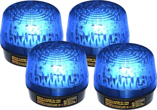 Vista 3 de Seco-Larm Luz estroboscópica de xenón Enforcer, 12VDC, lente azul (SL-126Q/B)