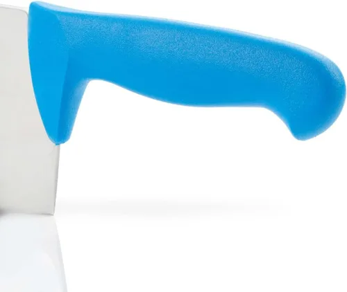 Vista 5 de Arcos Cuchillo de carnicero de acero inoxidable nitrum de 7 pulgadas y hoja de 7.480 in. Cuchillo de carnicero profesional. Mango ergonómico de Azul