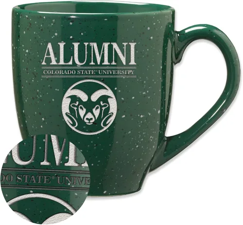 Vista 81 de Rico Industries NCAA Illinois Fighting Illini Alumni - Taza de café de cerámica moteada grabada con láser de 16 onzas