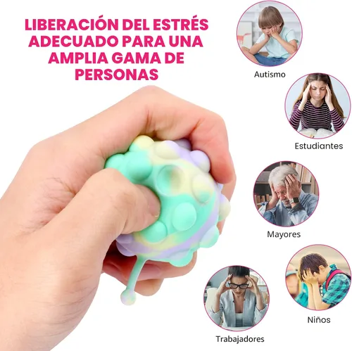 Vista 9 de KissFree PAQUETE DE 18 Pelotas Pop de Animales Recuerdos de Fiesta para Niños, Pelotas Pop 3D Juguetes Fidget, Regalos de Cumpleaños para Niños