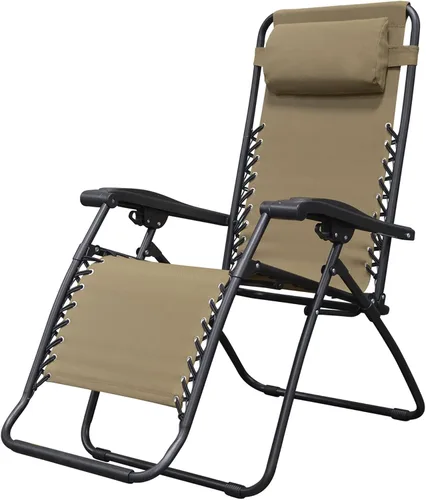 Vista 5 de Caravan Sports Silla reclinable Zero Gravity portátil al aire libre, plegable, para camping, césped, terraza, patio, piscina, para adultos, con Azul