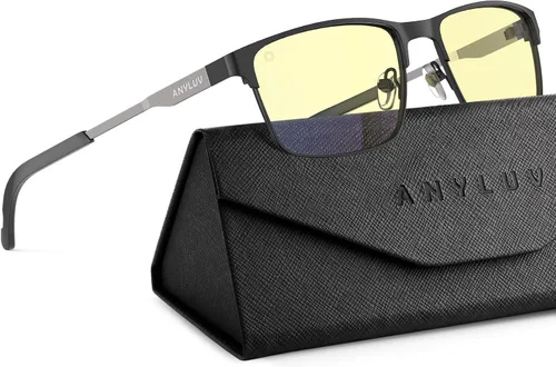 Vista 15 de ANYLUV Blue Light Glasses for Men/Women, Lightweight Blue Light Blocking Glasses, Anti-Eye Strain Computer Glasses for Gaming