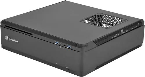Vista 10 de SilverStone Technology Fortress Z Aluminio Unibody Mini-ITX/DTX - Carcasa para computadora SFX con elevador PCI-E y ventiladores personalizados
