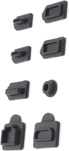 Vista 4 de Tapón antipolvo para PS5 Consola delgada Protector de silicona LAN HDMI Tipo-C Cubierta Accesorios de consola