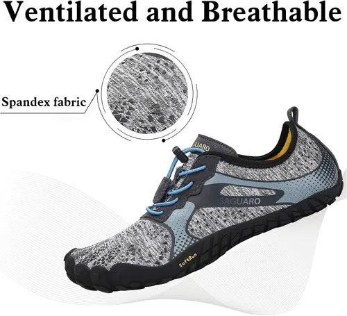 Vista 3 de SAGUARO Men's Women's Barefoot Minimalist Shoes Athletic Hiking Water Shoes for Aqua Swimming Trail Running Cross Training