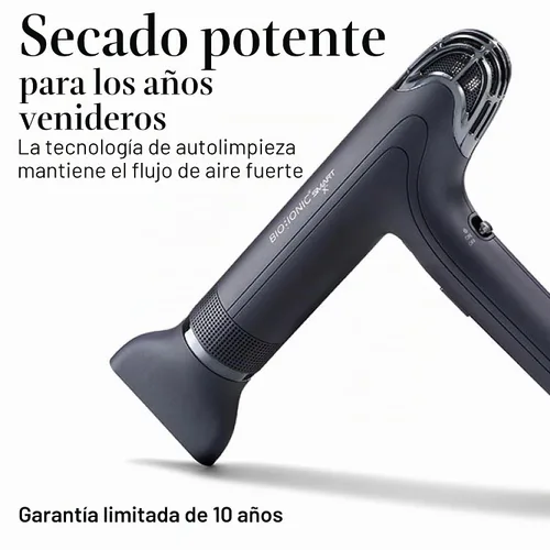 Vista 11 de Bio Ionic SMART-X Secador de Cabello con Difusor, Secador de Soplo de Alta Eficiencia con 3 Ajustes de Calor y 3 Ajustes de Velocidad, Seca