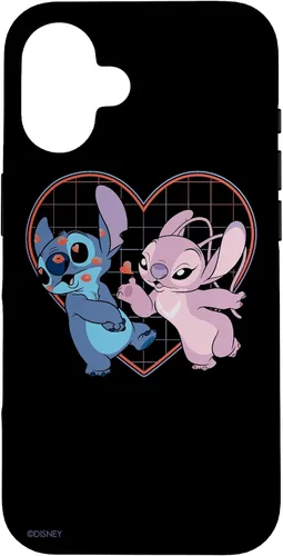 Vista 32 de Disney Lilo and Stitch Angel Heart Kisses - Carcasa para iPhone 17