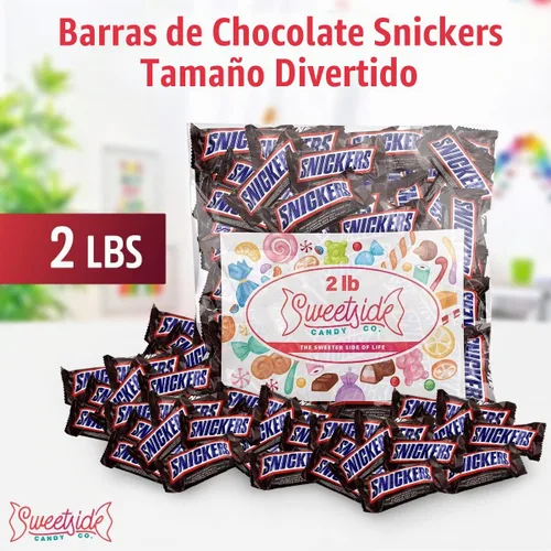 Vista 2 de SnickerCandy Bars - Bolsa de SnickersBarras de caramelo de Pascua de tamaño divertido, barras SnickersBars envueltas individualmente, dulces a