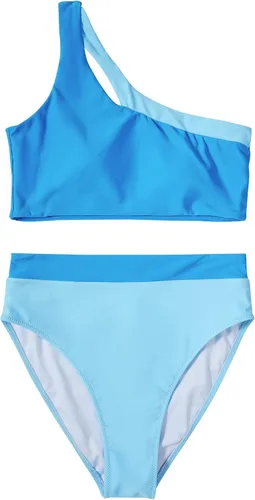 Vista 170 de MOOSLOVER Traje de baño de dos piezas con corte alto y cintura alta para mujer