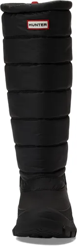 Vista 2 de Hunter Intrepid Botas de nieve altas para mujer, parte superior sintética, forro textil transpirable y cordón elástico con cincha
