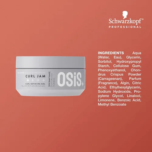 Vista 3 de OSiS+ Curl Jam - Moisturizing Defining Curl Gel for All Curly Hair Types