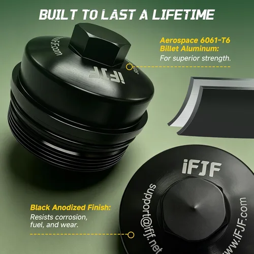 Vista 5 de iFJF 3C3Z-9G270-BA Tapa de Filtro de Bomba de Levantadores de Repuesto para F250 F350 F450 F550 Super Duty Powerstroke 6.0L 2003-2007 6.4L 2008-2010