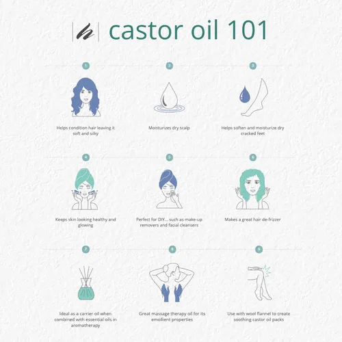 Vista 8 de Home Health Aceite de ricino original, promueve el cabello y la piel saludables, hidratante natural para la piel, puro, prensado en frío, sin OMG