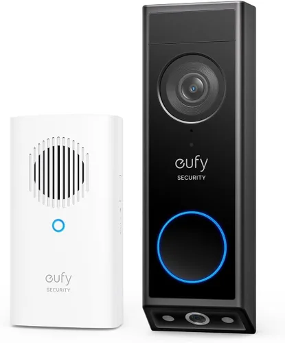Vista 7 de eufy Security Timbre de Puerta con Video E340, 2K Full HD con Cámaras Duales y Vista de Cabeza a Pie, Cámara de Timbre Inalámbrica y con Cable