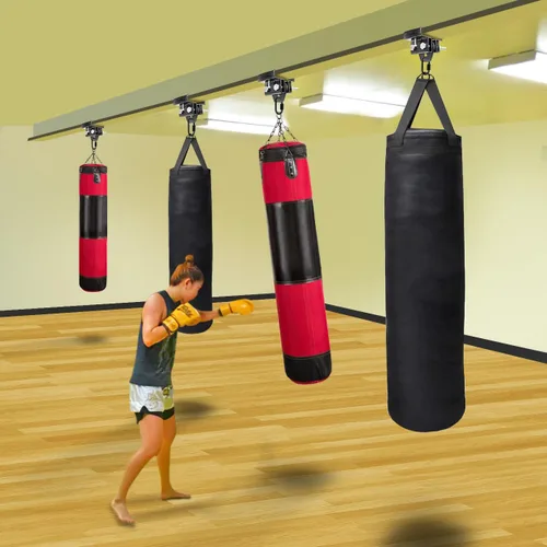 Vista 2 de BeneLabel - Colgador para saco de boxeo, soporte para bolsa pesada, kit para saco de boxeo, soporte, montaje en pared, accesorios para viga