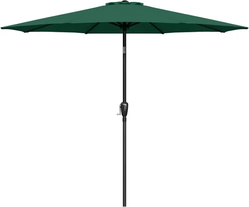 Vista 12 de Simple Deluxe - Paraguas de 9 pies para patio al aire libre, mesa de mercado, para jardín con botón de inclinación y manivela Beige