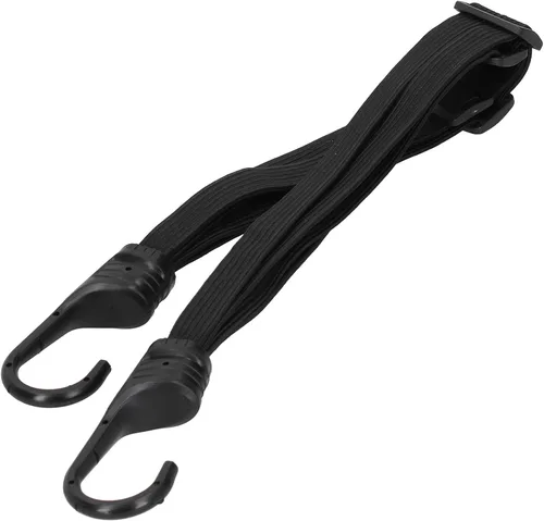Vista 6 de Cuerda elástica elástica para casco de motocicleta con 2 ganchos, correa fija de gancho ajustable, cuerda de fijación de equipaje elástica de alta