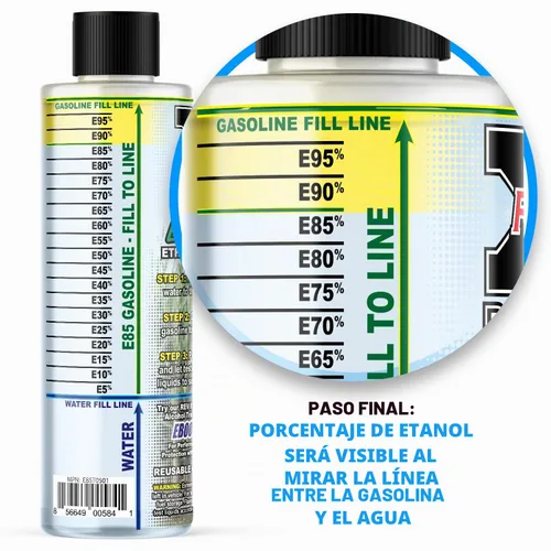 Vista 4 de REV X Probador de gasolina E85T0501 E85 - Kit de prueba de etanol fácil de usar