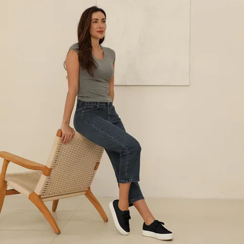 Vista 3 de JABASIC Zapatos deportivos de plataforma transpirables con cordones para mujer