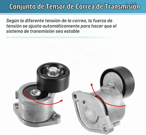 Vista 6 de X AUTOHAUX Conjunto de polea tensor de correa 252812GGB3 para Kia Optima 2016-2020 para Kia Sorento 2016-2020 Tensor Serpentine