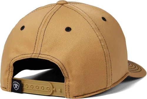 Vista 2 de ARIAT Flexfit 110 Shield Logo Snapback, color marrón, Beige Bronceado
