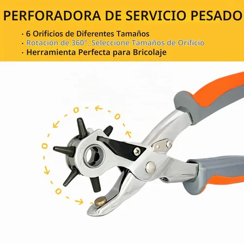 Vista 4 de Perforadora de cuero, BILLION GOLD - Perforadora para cinturón de alta