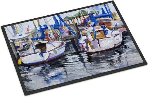 Vista 61 de Caroline's Treasures JMK1017JMAT - Tapete de caza de rana garza azul, 24 x 36 pulgadas, tapete para puerta delantera, interior y exterior