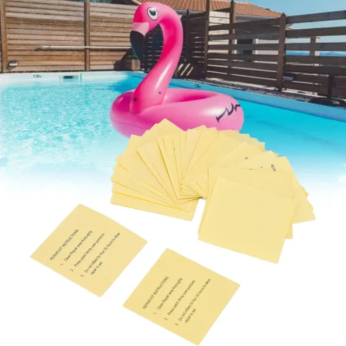 Vista 9 de HERCHR Kit de reparación de parches de piscina de vinilo autoadhesivo de 30 piezas, parches de piscina para kit de piscina inflable, kit