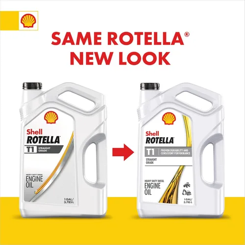 Vista 3 de Shell Rotella Aceite de motor diesel convencional SAE 40 T1 (CF-2/SL, 1 galón, individual)