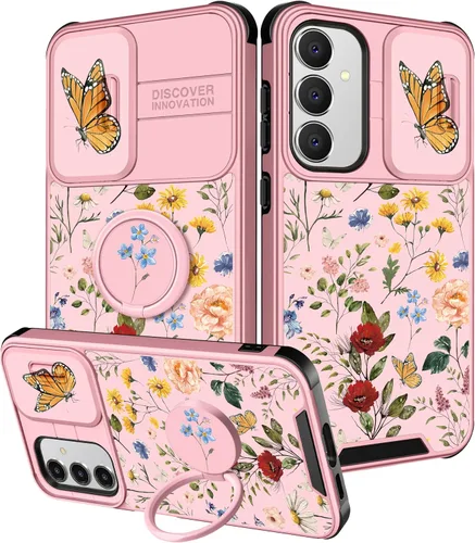 Vista 57 de Funermei para Samsung Galaxy Z Flip 4 Funda - Funda de Teléfono Bonita para Mujeres y Niñas con Mariposas Bonita Estética Femenina Diseño