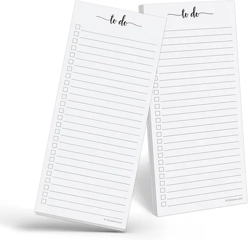Vista 13 de 321Done (1 paquete de 2 bloc de notas para hacer (1) para comprar lista, paquete de 2 – 3.7 x 8.5 pulgadas (delgado, delgado, de mano – rayado (1)