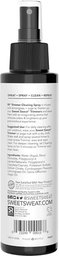 Vista 2 de Sweet Sweat Waist Trimmer Cleaning Spray Freshen & Clean Neoprene Trimmers, Yoga Mat, Gym Equipment & More! Made with Lemongrass & Sage Oil