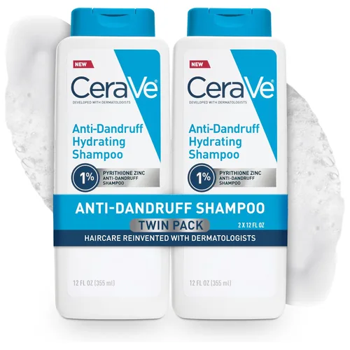 Vista 12 de CeraVe Champú hidratante anticaspa, tratamiento de caspa de zinc piritiona al 1% con ceramidas, niacinamida y ácido hialurónico, ayuda a eliminar