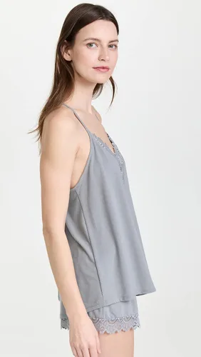 Vista 4 de Flora Nikrooz Floretta II - Conjunto de pijama de punto con ribete de encaje para mujer