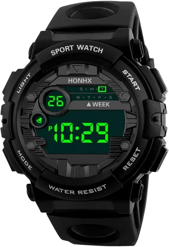 Vista 2 de Reloj de pulsera analógico digital militar deportivo LED impermeable para hombre B, Azul