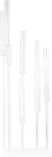 Vista 7 de Efavormart - Candelabro de acrílico transparente con 9 brazos, soporte para velas con base cuadrada, 4 pies de alto