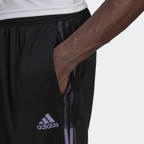 Vista 4 de adidas Tiro - Pantalones deportivos para hombre, color negro, talla 2XL, Negro lila mágico