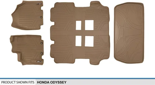 Vista 13 de MAXLINER Juego de alfombrillas de primera fila para Honda Odyssey 2011-2017