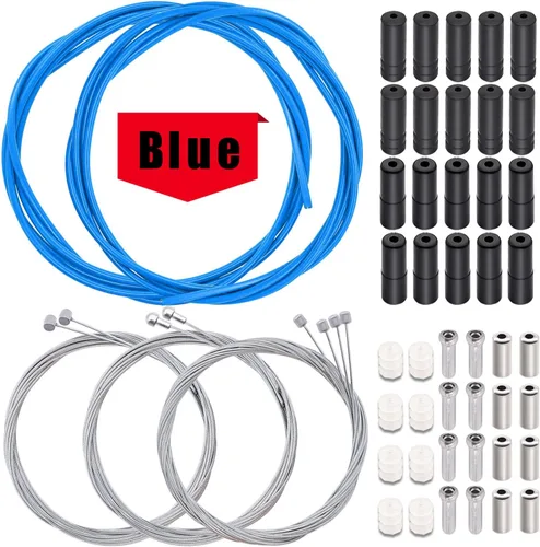 Vista 10 de weideer Cable de freno de bicicleta Cable de cambio Kit de carcasa de cable de bicicleta Kit de cable de freno de bicicleta Línea de transmisión