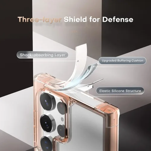 Vista 723 de TOCOL Funda magnética 3 en 1 para iPhone 15 Pro, mejorada [protección completa de cámara] con 2 protectores de pantalla, compatible con MagSafe Gris